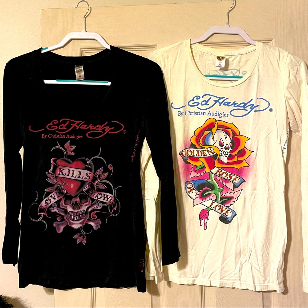 Long sleeve Ed Hardy shirts